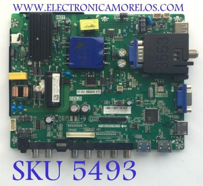 MAIN FUENTE PARA TV HISENSE / NUMERO DE PARTE 260104015240 / TP.MS3553.PB753 / 102181003129 /  U18102643-0A00984 / CM1 V400HJ6-PE1 / MODELO H40